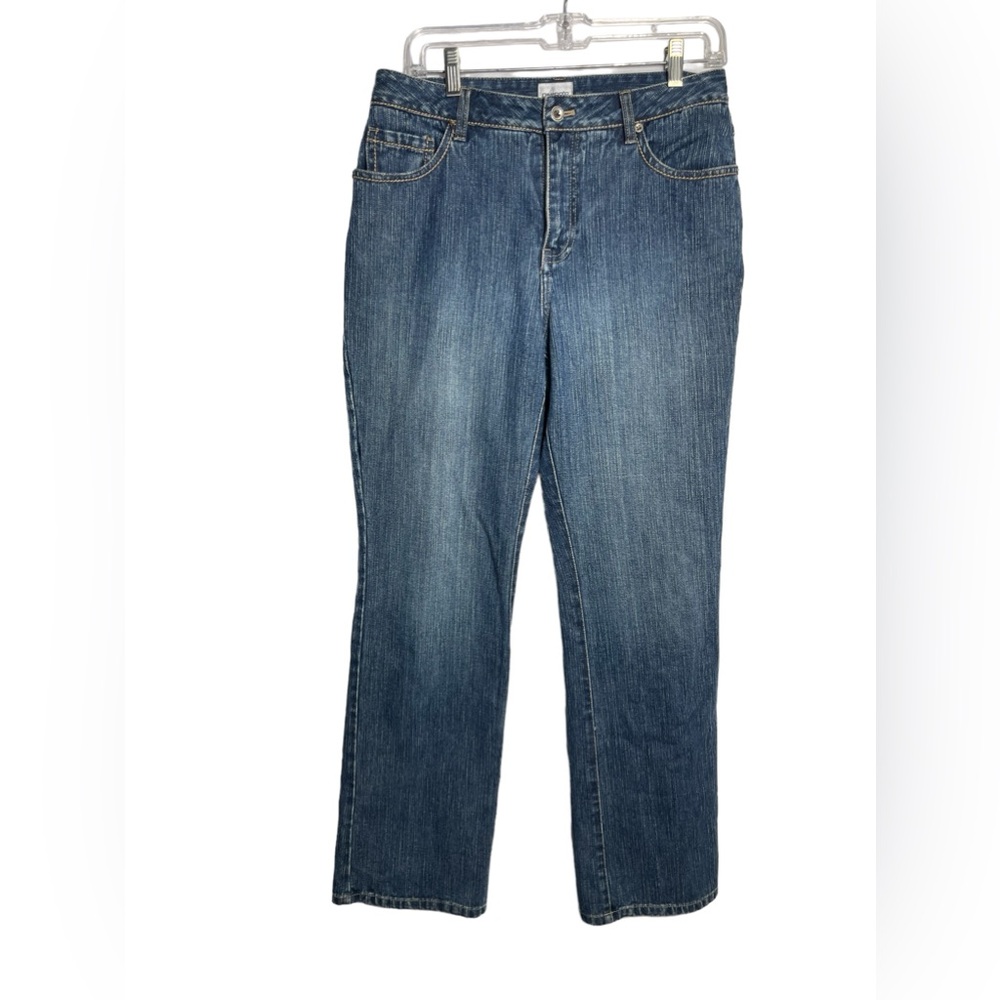 Chico’s jeans ladies size 8 (Chico’s size 2) Hi Rise Straight Leg Blue Jeans